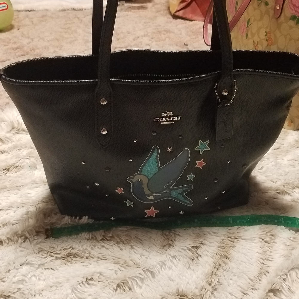 Coach black star tote